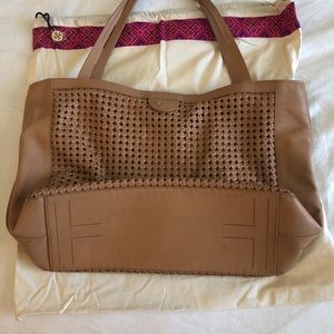 Tory Burch Romi Woven Tote (Retired)